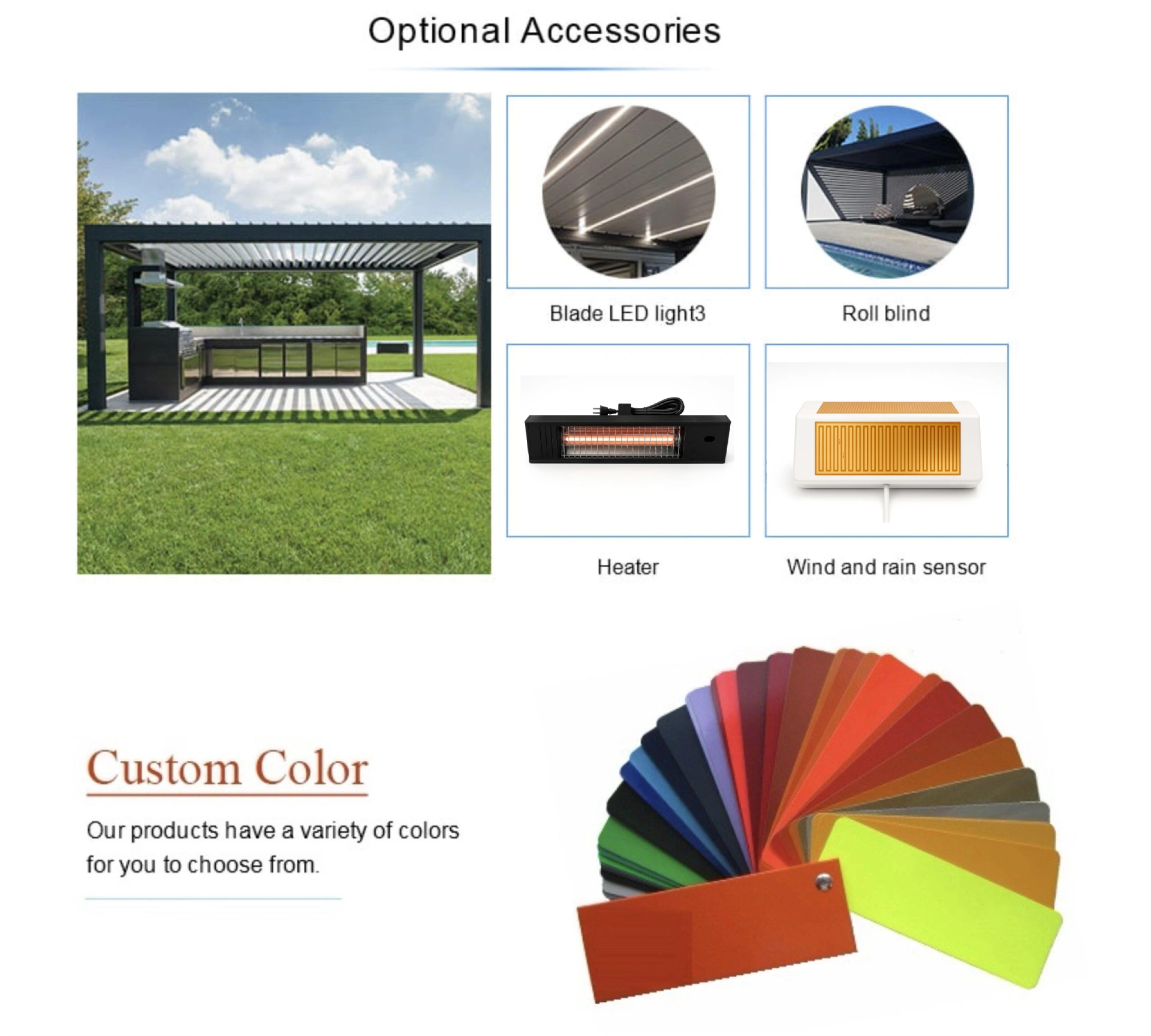 LouvreSky aluminium pergola range