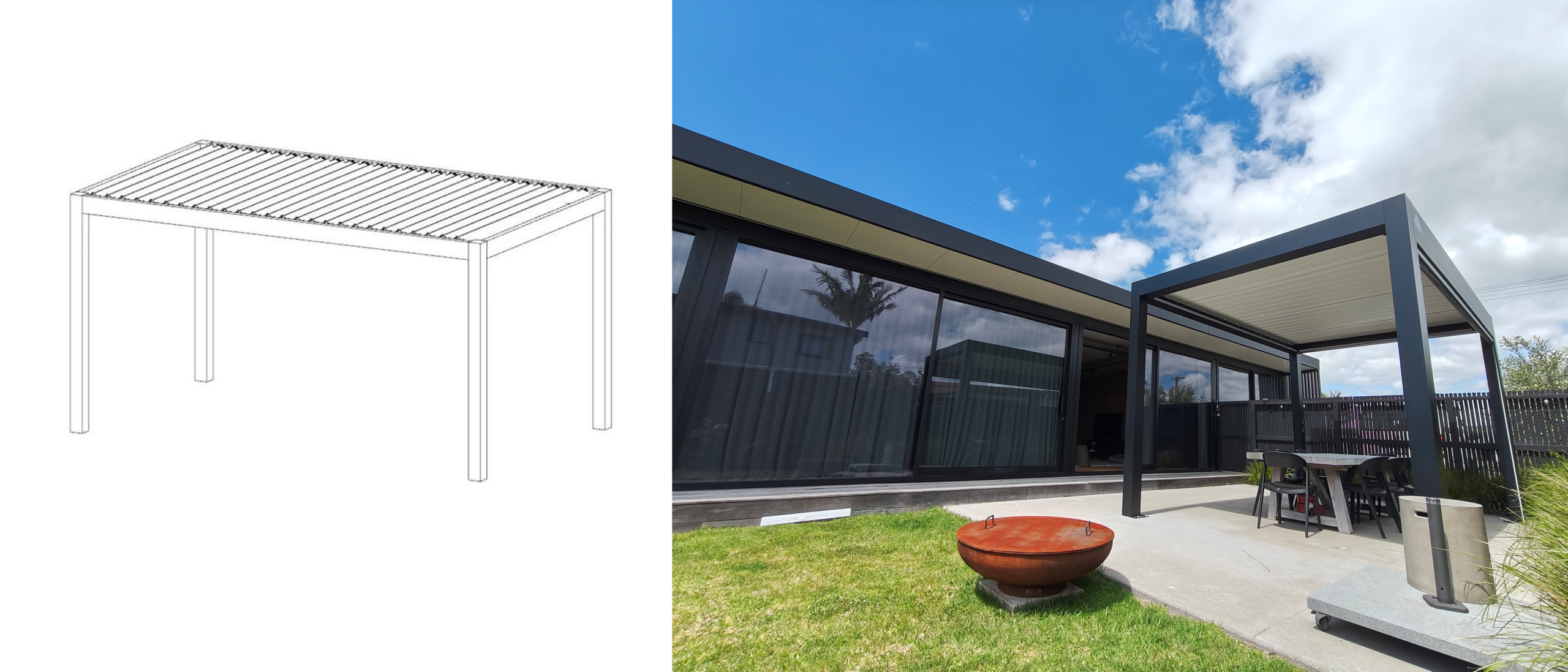 Free-Standing Pergola