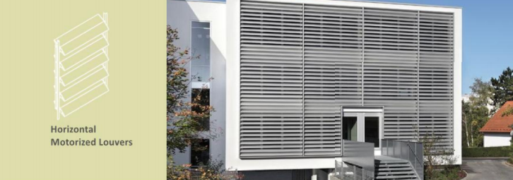 Horizontal Motorized Louvers
