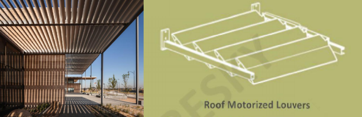 Vertical Motorized Louvers