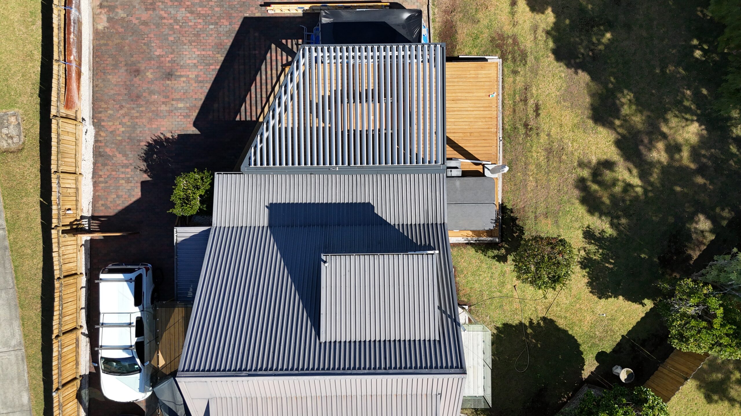 Custom Trapezoidal Pergola for a West Auckland Home